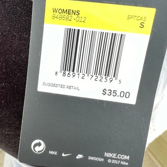 NIKE racerback tank top, gray, palm trees, women's size S, NWT - Picture 5 of 8